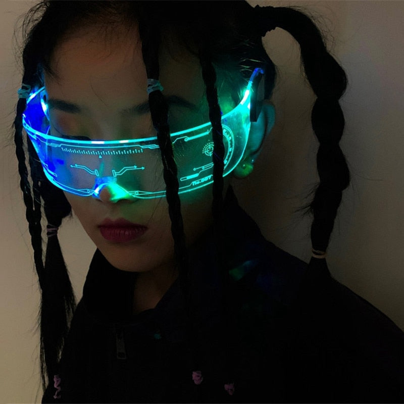 Oculos Cyberpunk LED